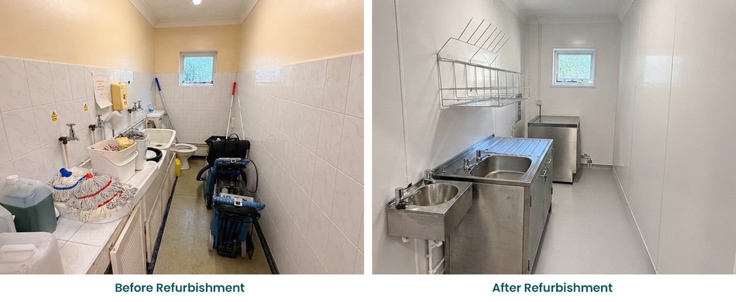 Before vs After Tusker House Refurb