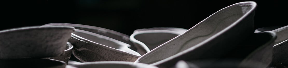 Close up of medical pulp bedpans
